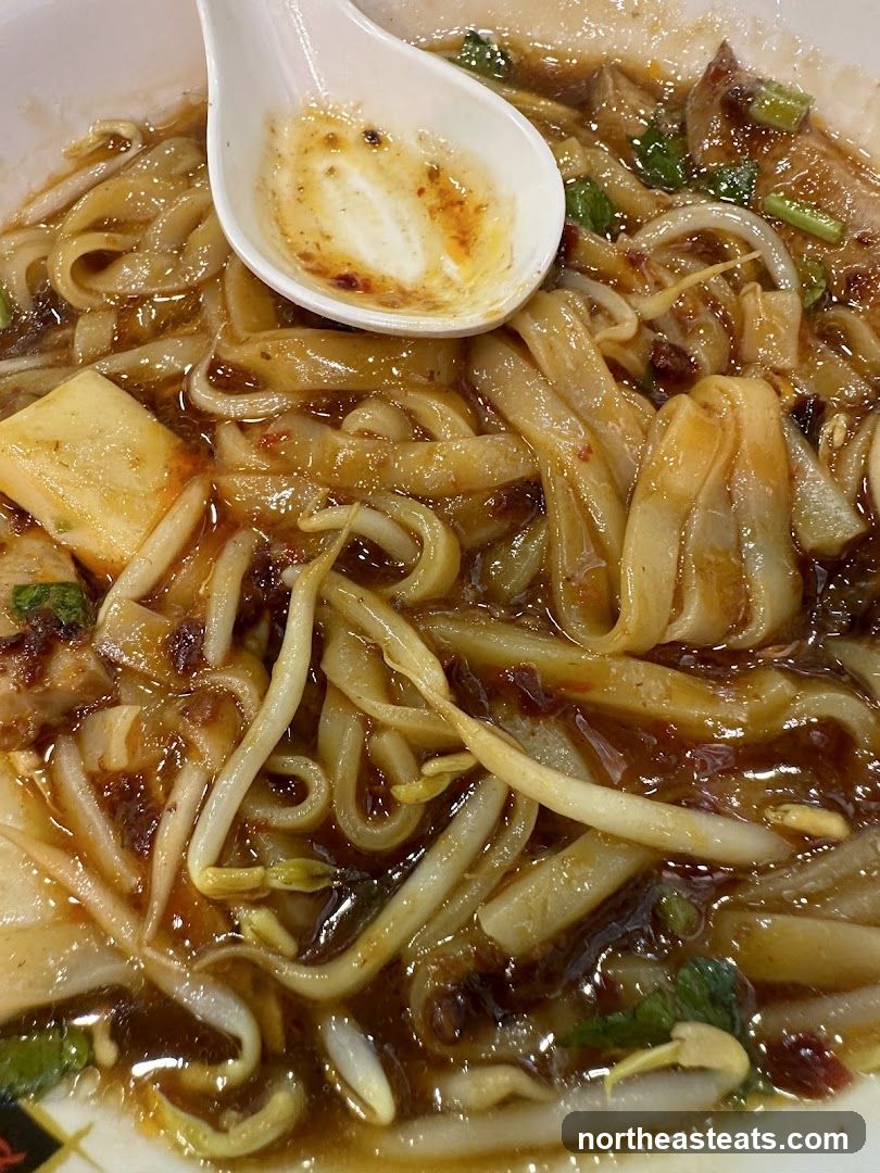Noodle Dish with Spoon