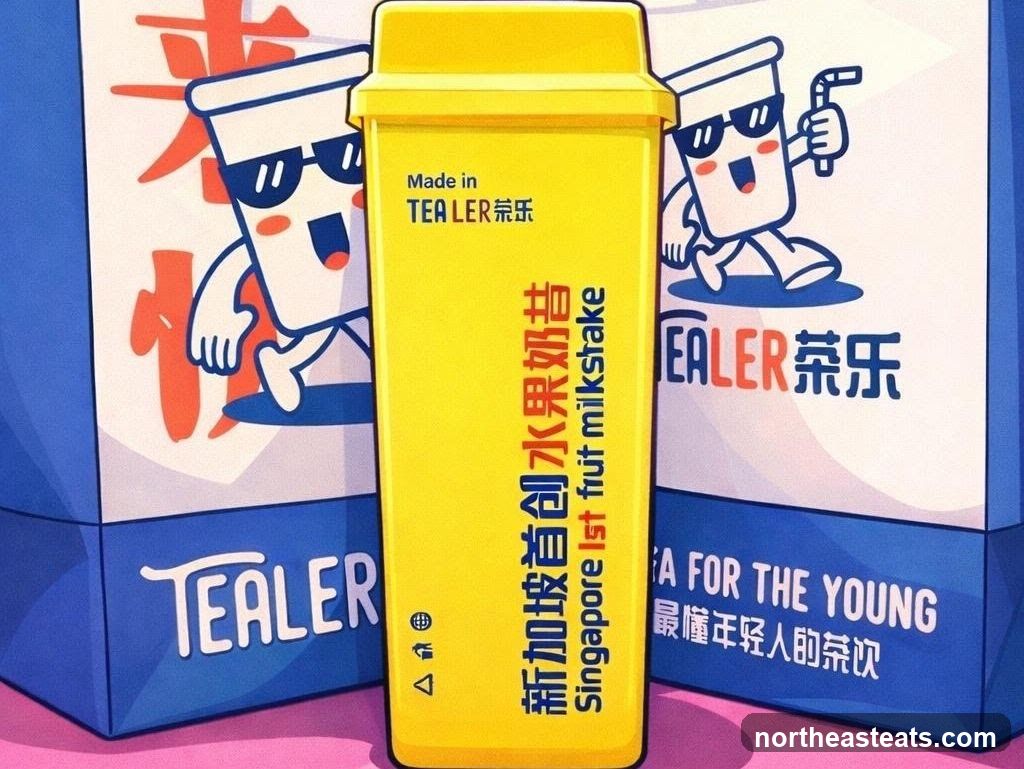 Tealer Singapore Fruit Milkshake Packaging