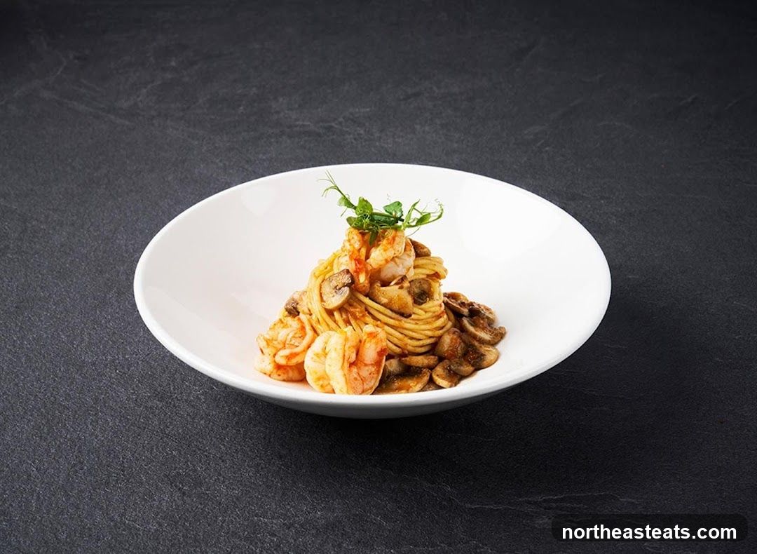 Shrimp and Mushroom Pasta