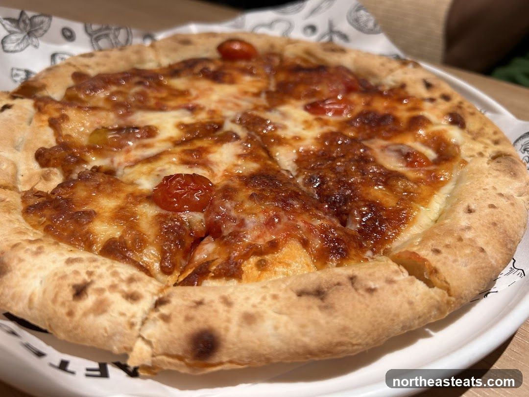 Pizza with Cherry Tomatoes and Cheese