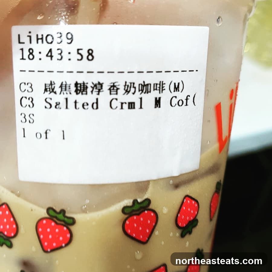 Drink Order Sticker