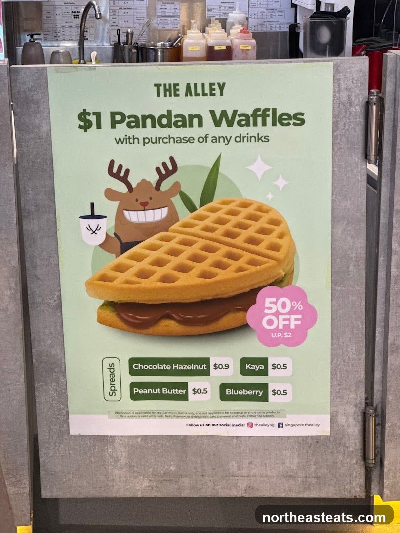 The Alley $1 Pandan Waffles Promotion