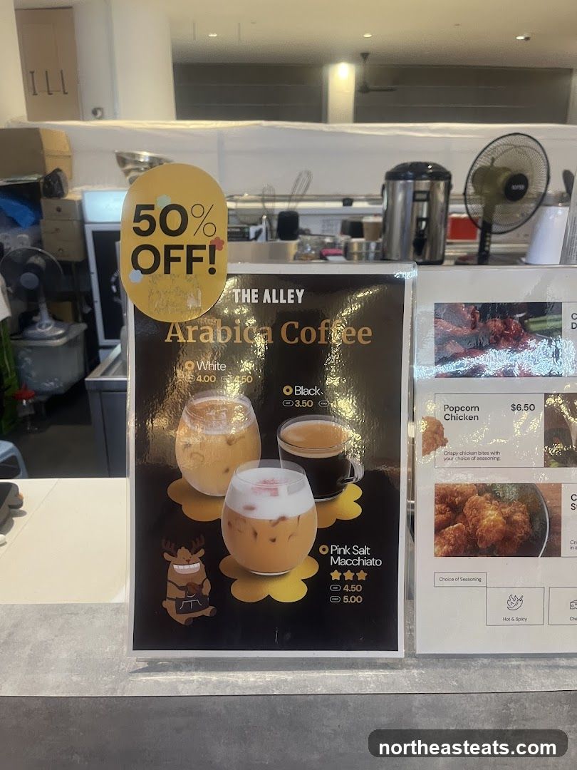 The Alley Arabica Coffee Menu