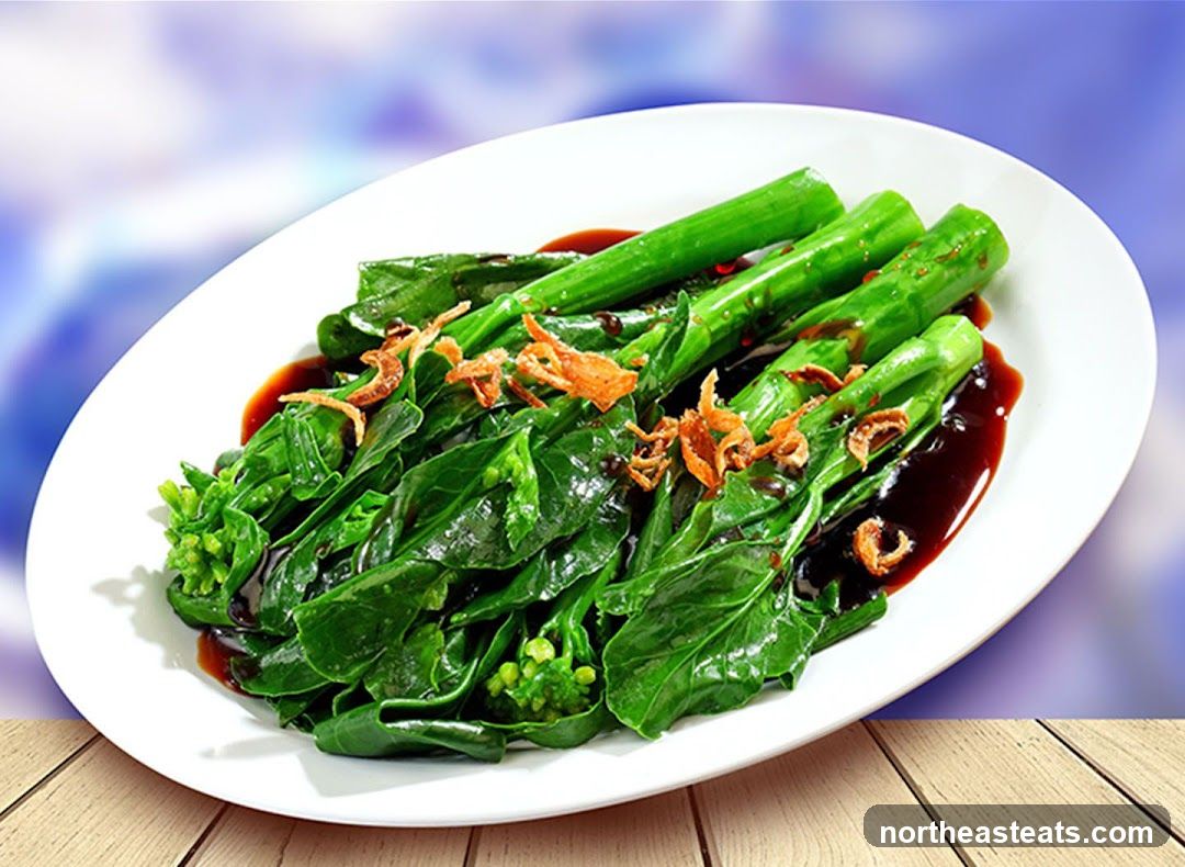 Stir-fried Chinese Broccoli with Oyster Sauce