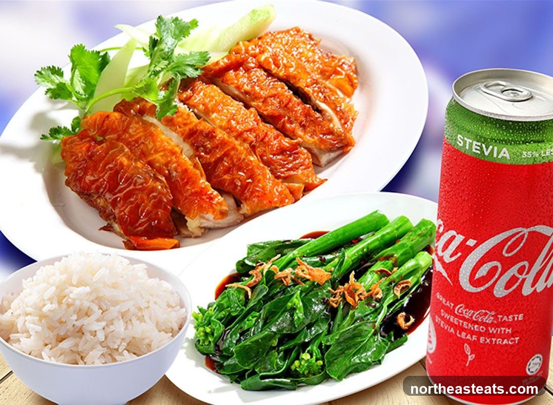 Roast Chicken Meal with Coca-Cola