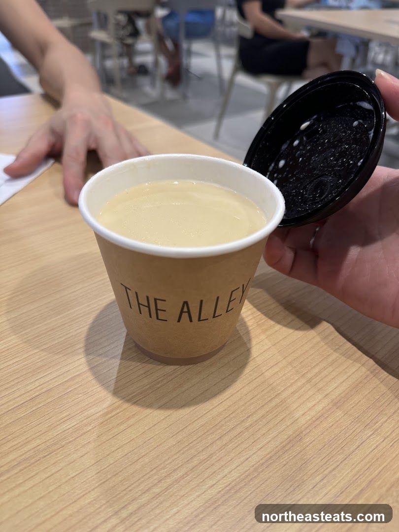 Beverage in a cup