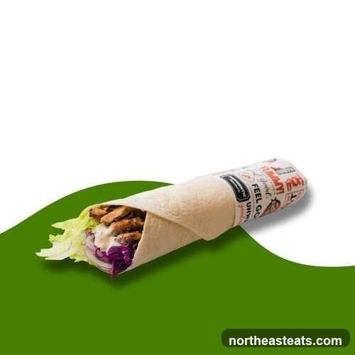 Wrap with meat and vegetables