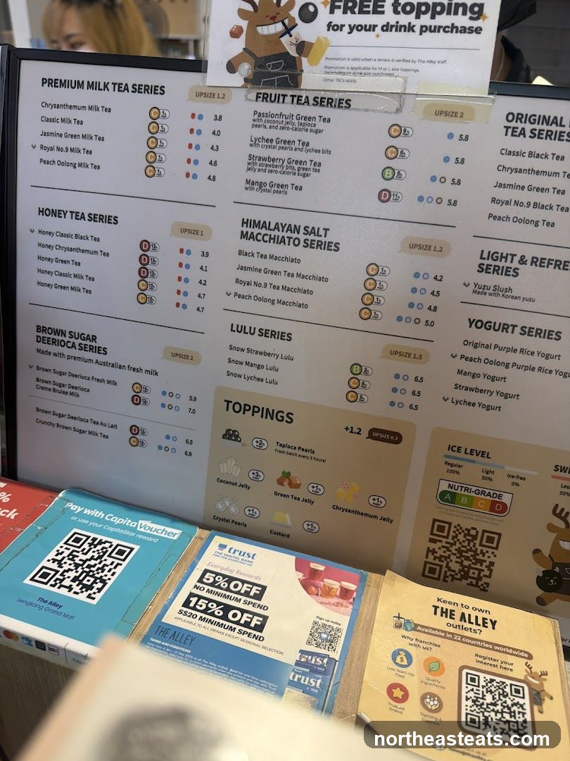 The Alley Menu