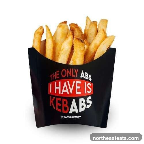 French Fries in a Black Container