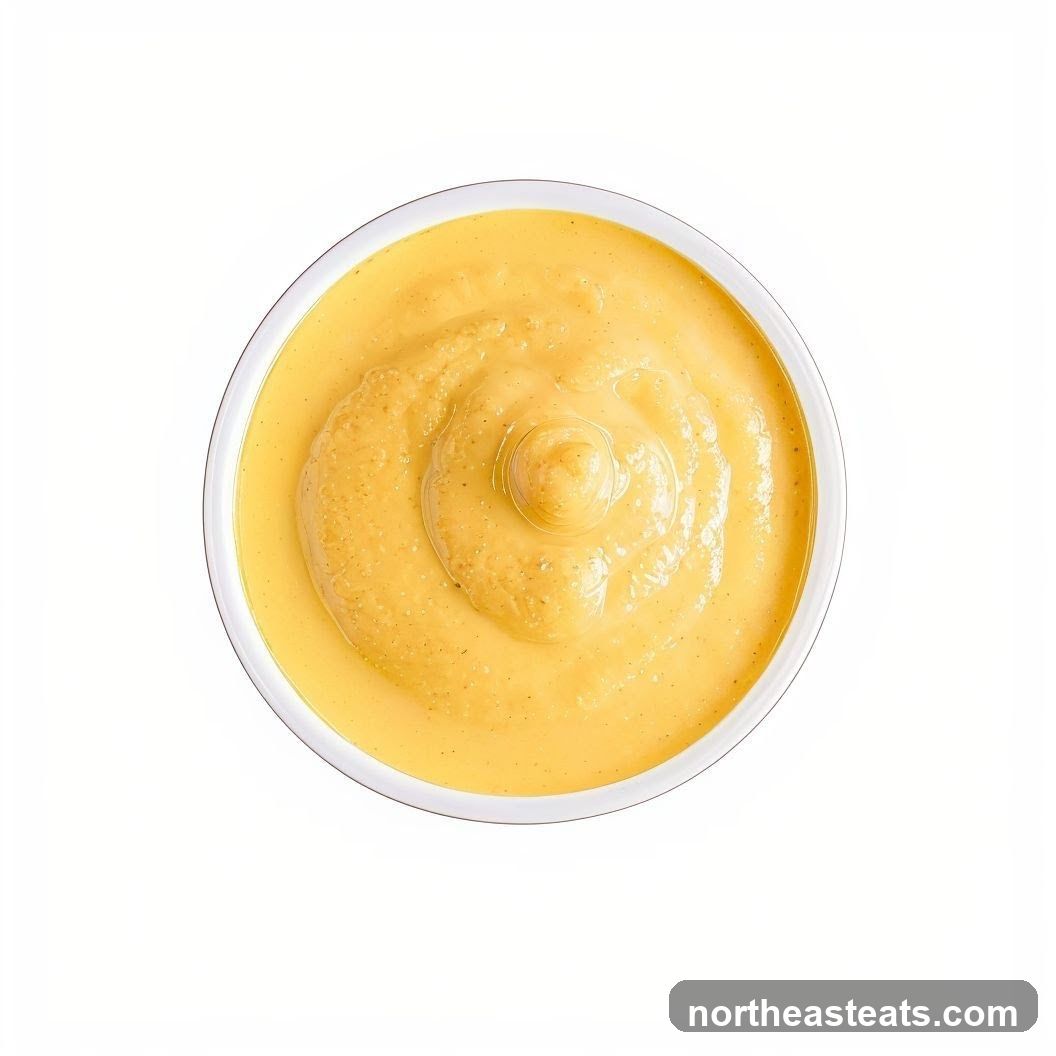 Mustard in a bowl