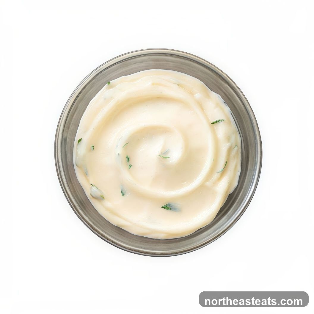 Creamy Sauce in a Bowl