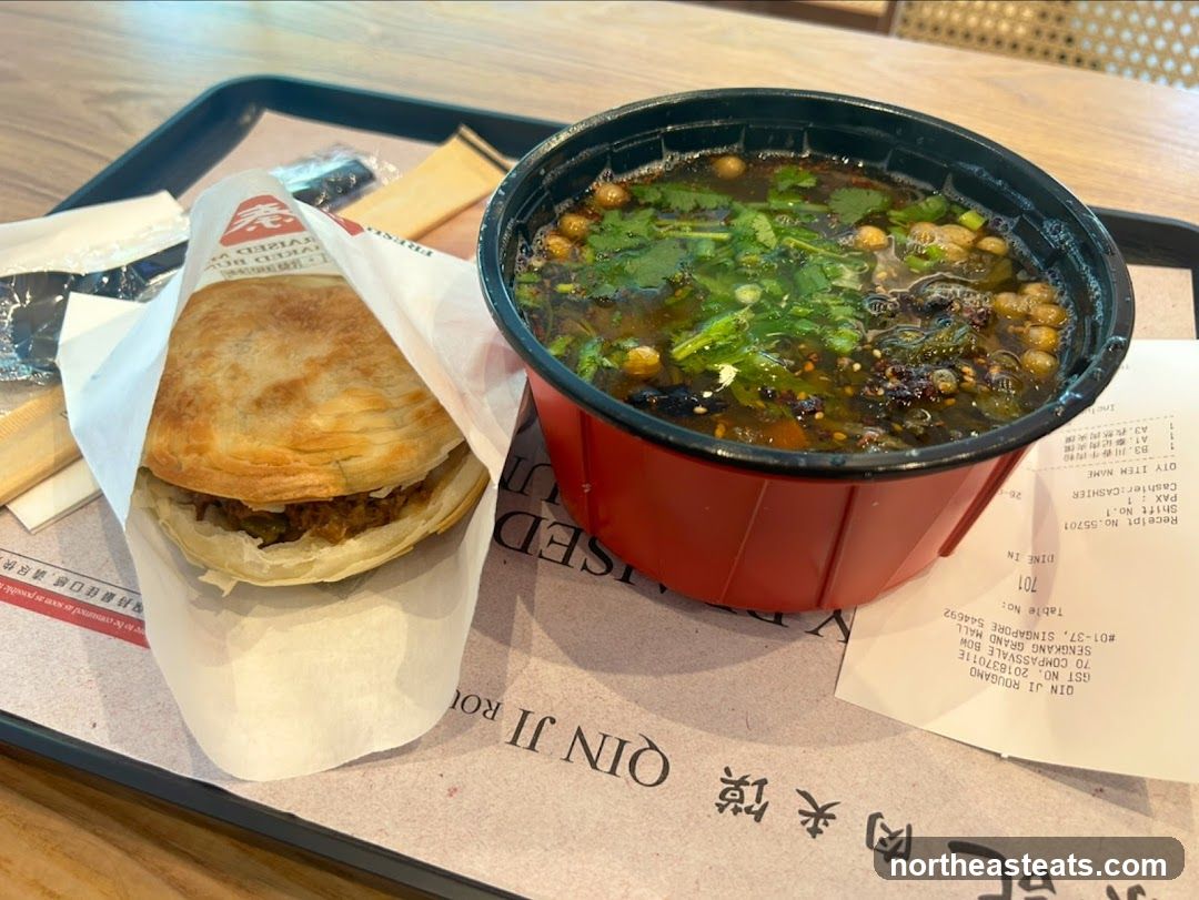Meal with Rou Jia Mo and Soup