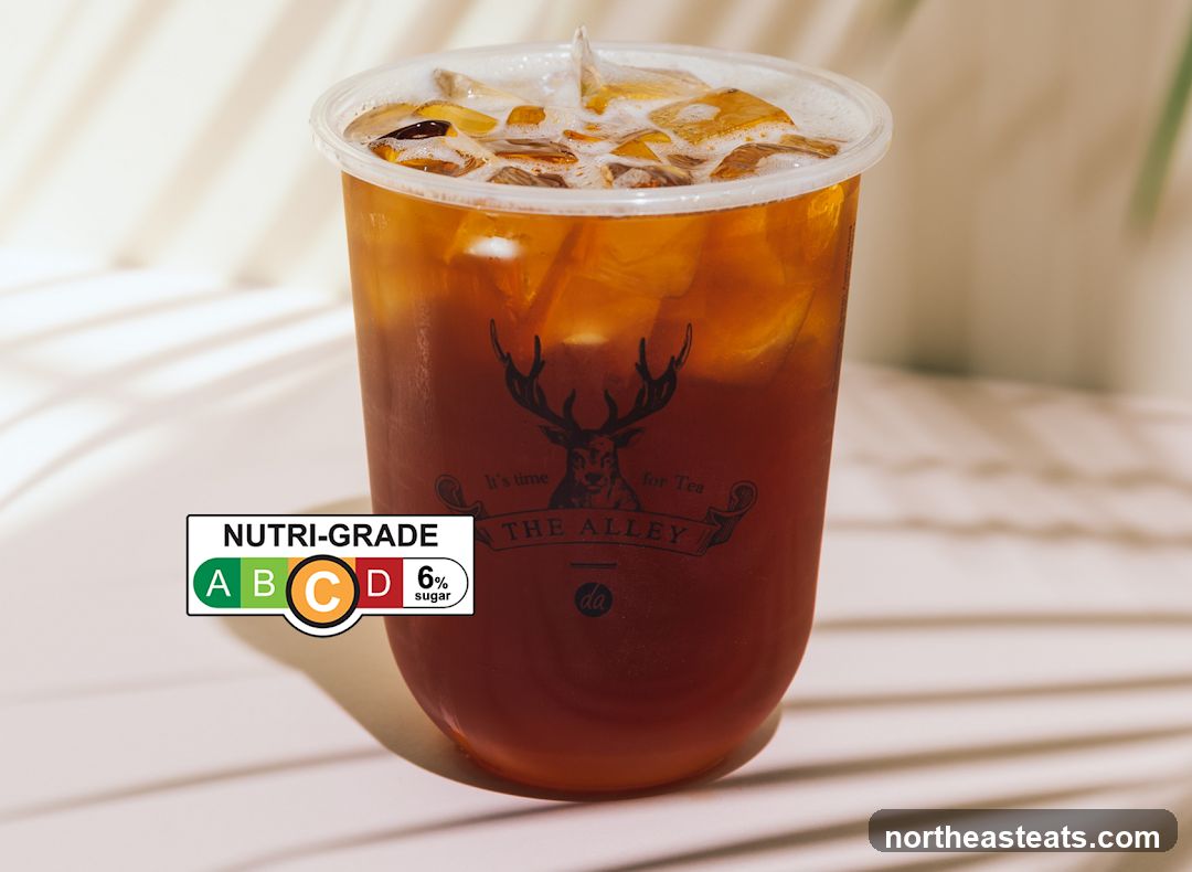 Iced Tea with Nutri-Grade Label