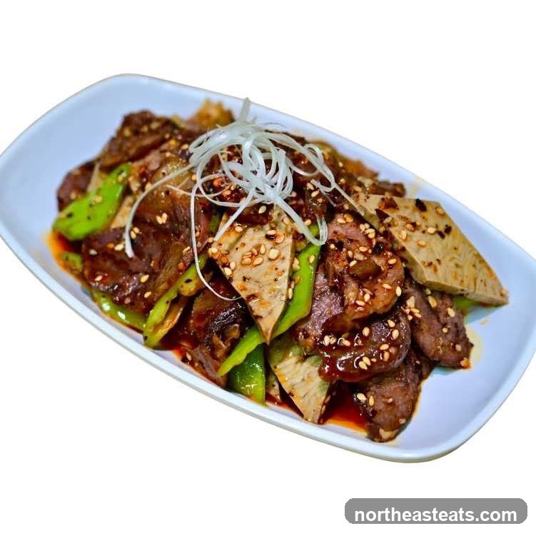 Spicy Sliced Beef and Tofu