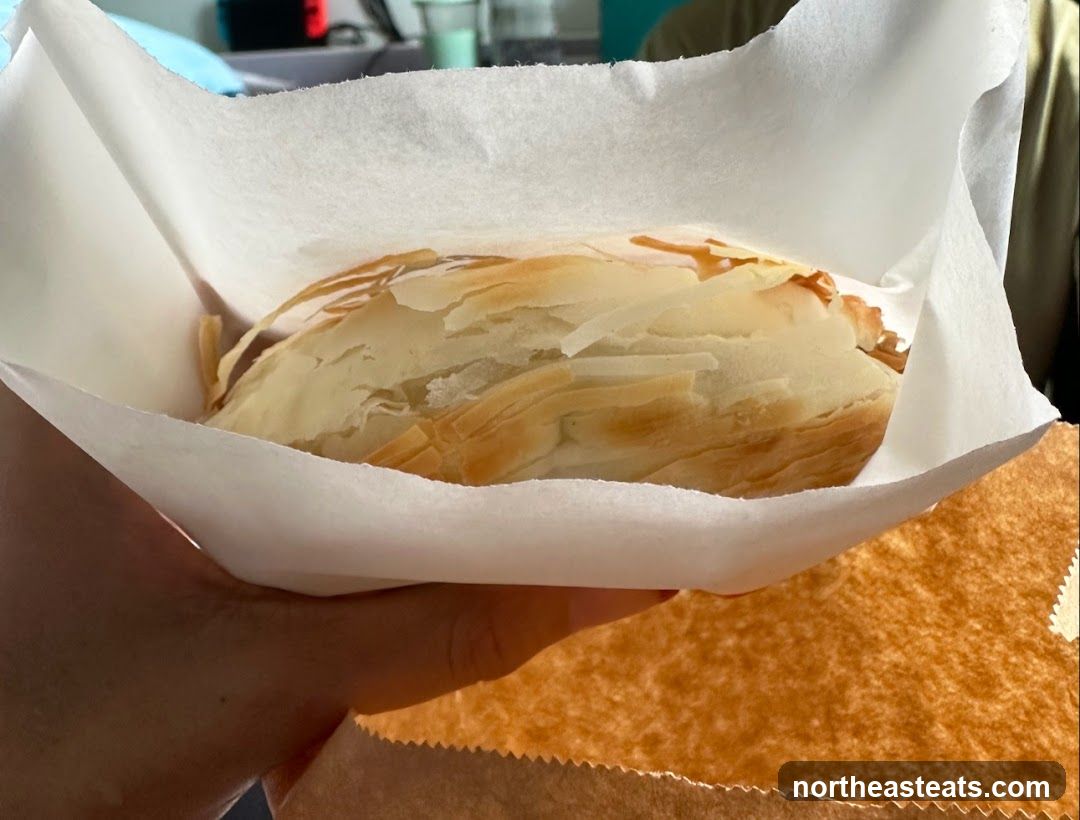 Pastry in Paper Wrapper