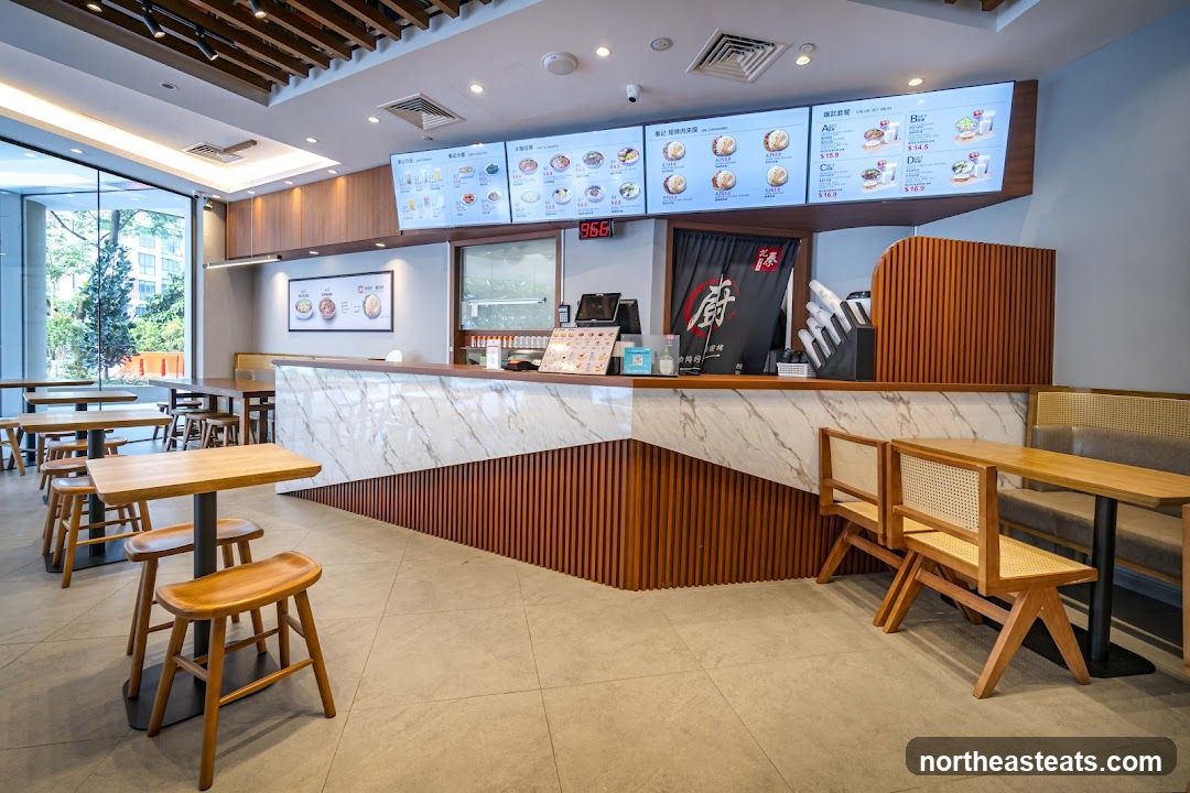 Restaurant Interior with Digital Menu Boards
