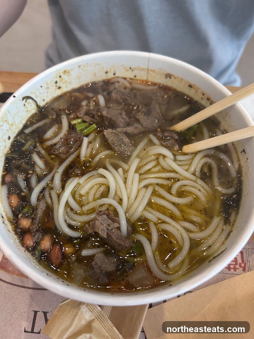 Noodle Soup with Beef and Peanuts