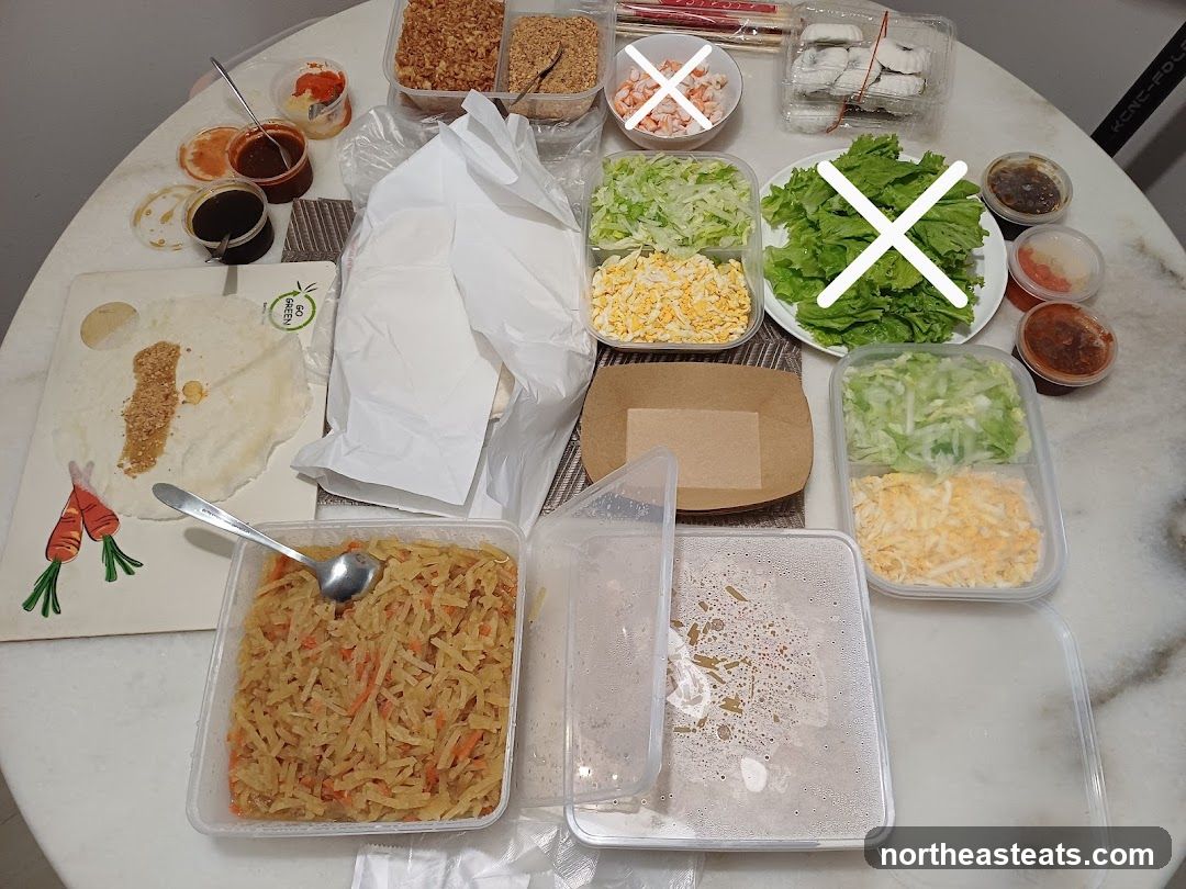 Table full of food ingredients