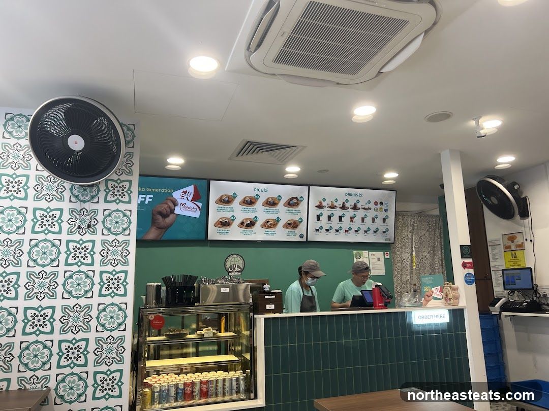 Restaurant Counter with Menu Boards