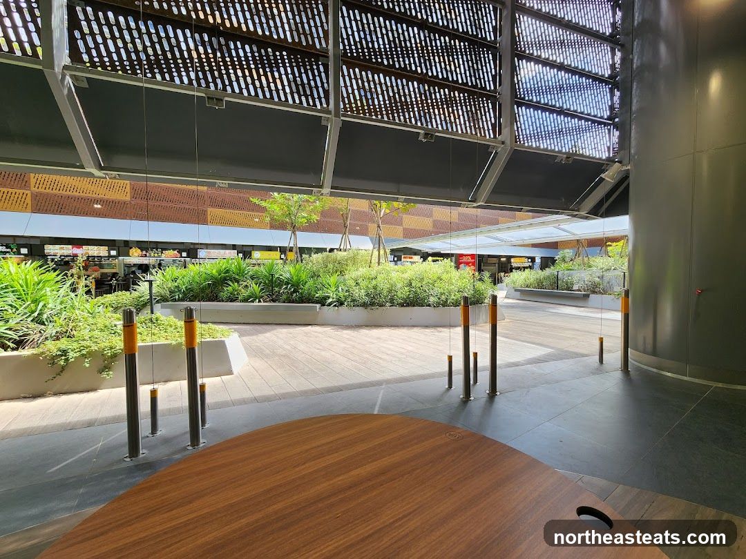 Outdoor Seating Area with Greenery