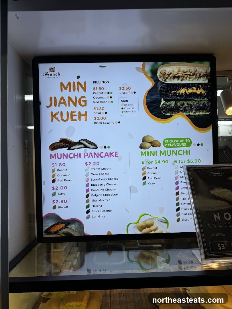 Munchi Pancakes Menu