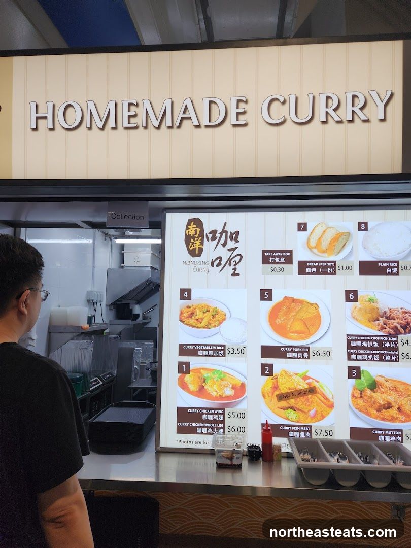 Nanyang Curry Menu