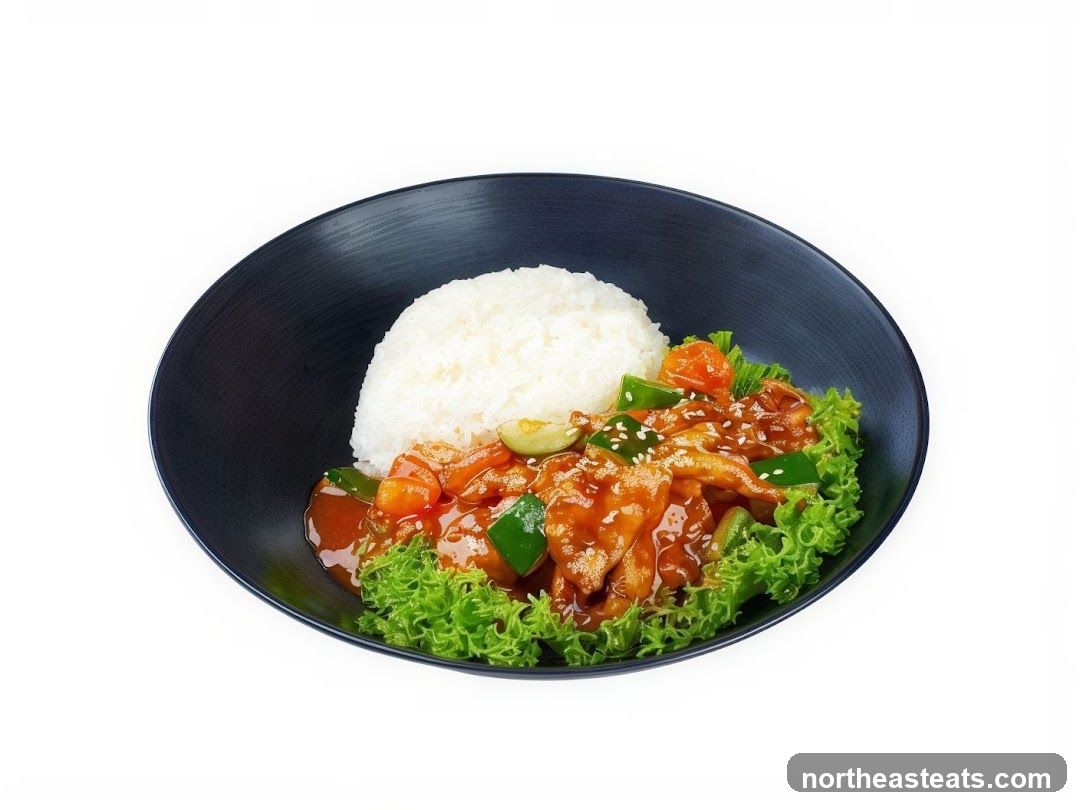 Sweet and Sour Chicken with Rice
