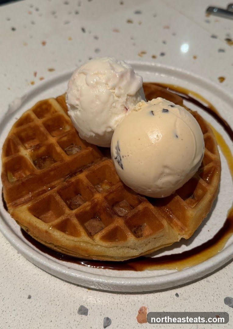 Waffle with Ice Cream