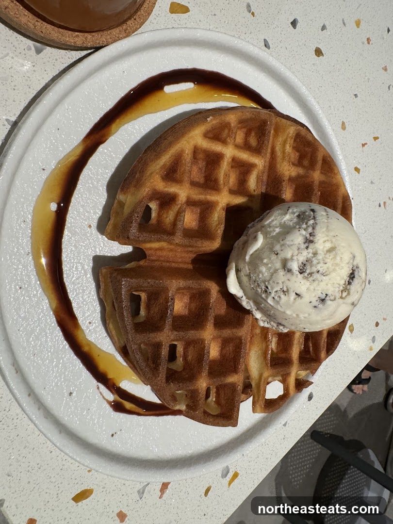 Waffle with Ice Cream