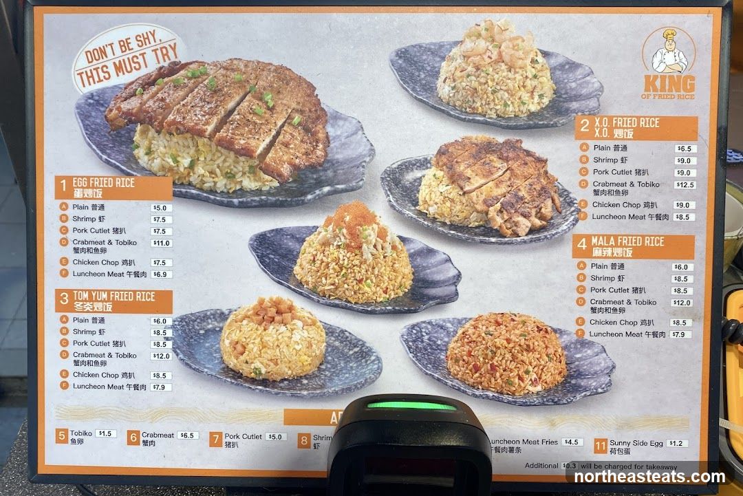 King of Fried Rice Menu