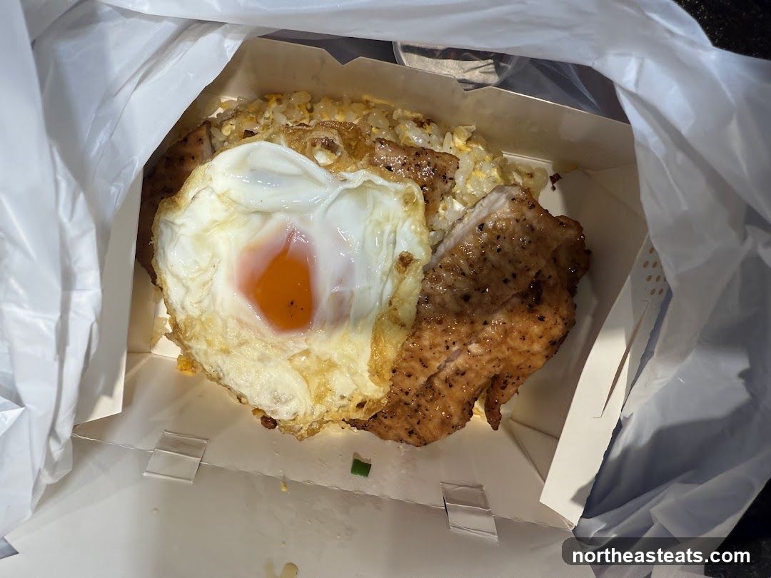 Pork Chop Rice with Fried Egg