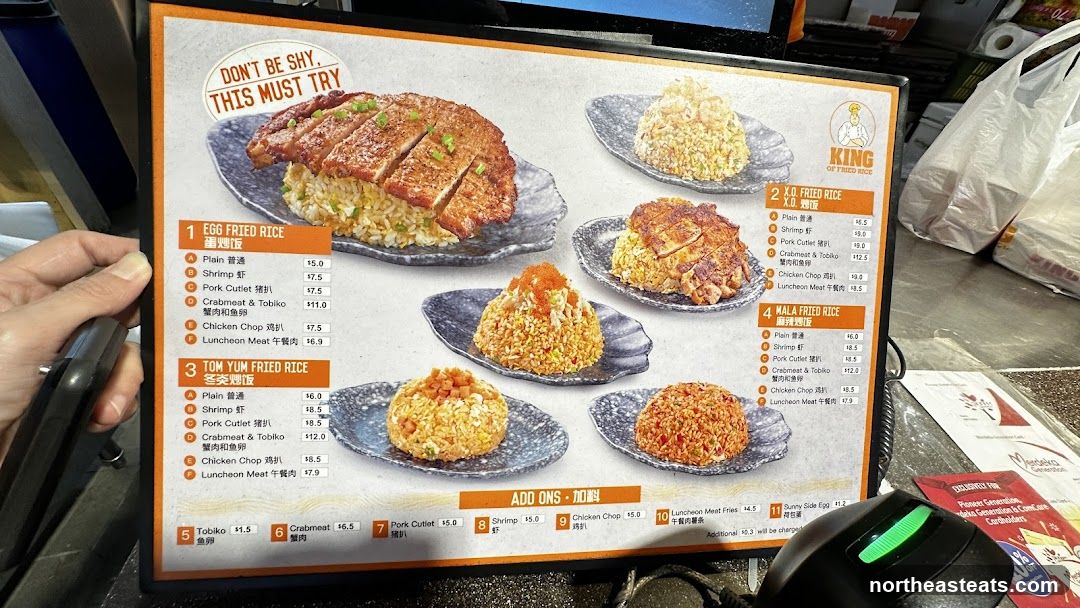 King of Fried Rice Menu