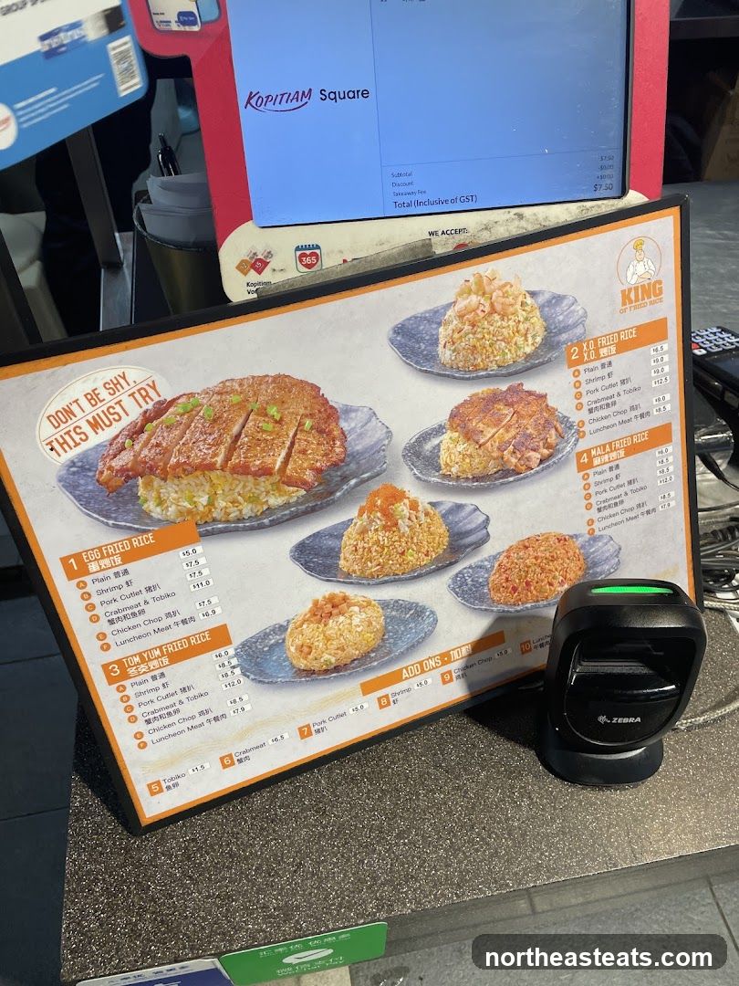 King of Fried Rice Menu