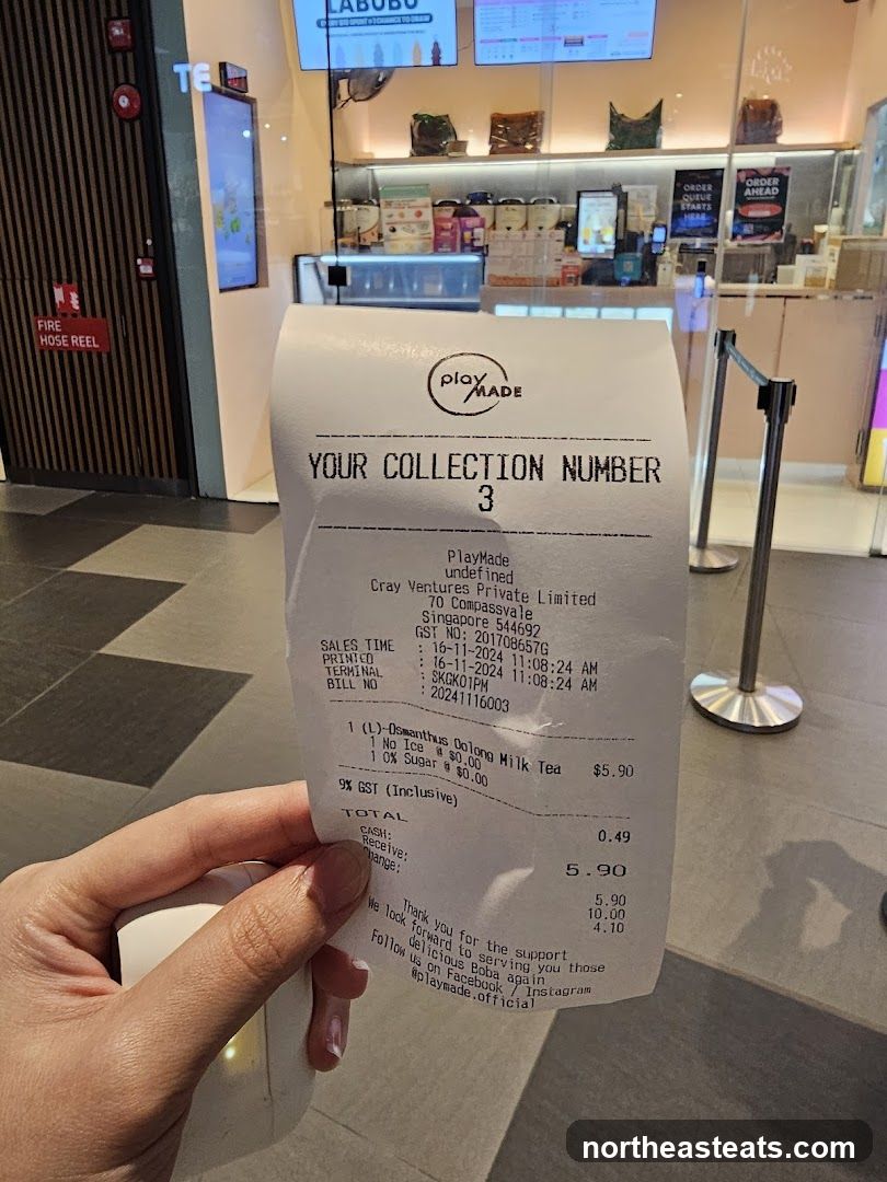 PlayMade Receipt
