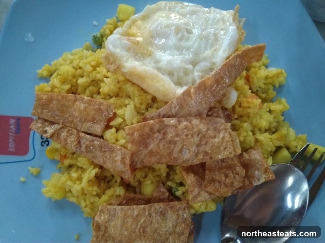 Fried Rice with Egg and Crispy Topping