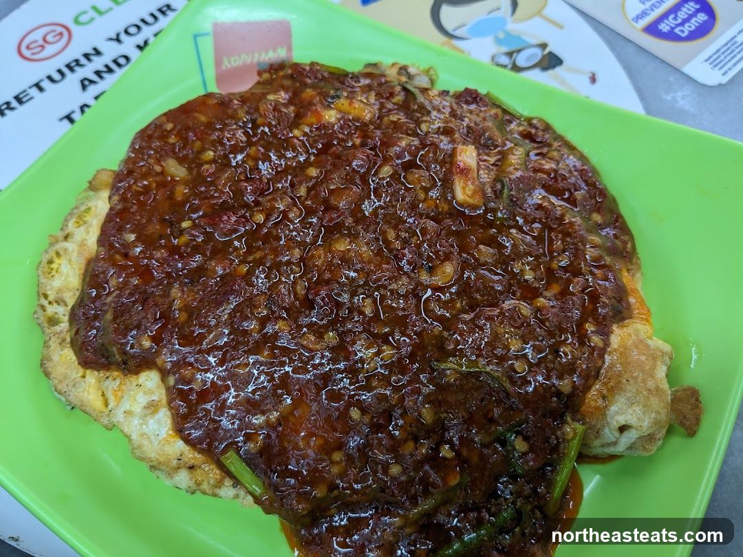 Omelette with Chili Sauce