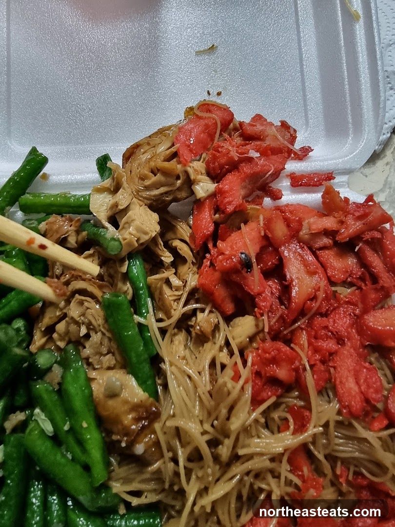 Asian Noodles with Meat and Vegetables