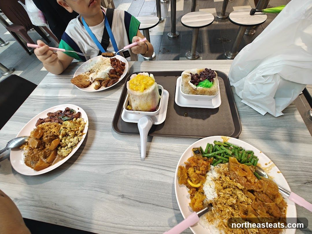 Food on a table