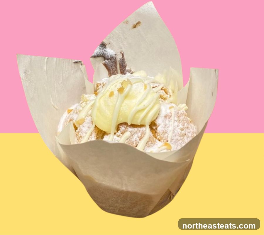 Muffin with White Icing