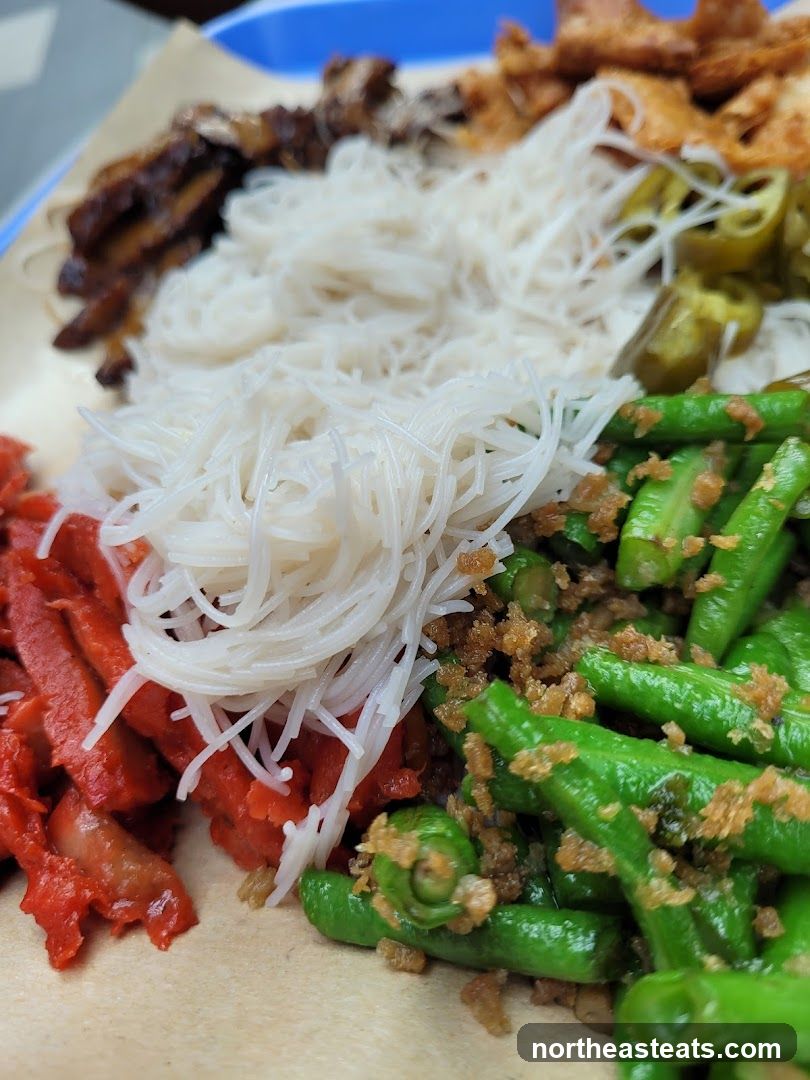 Plate of Noodles and Sides