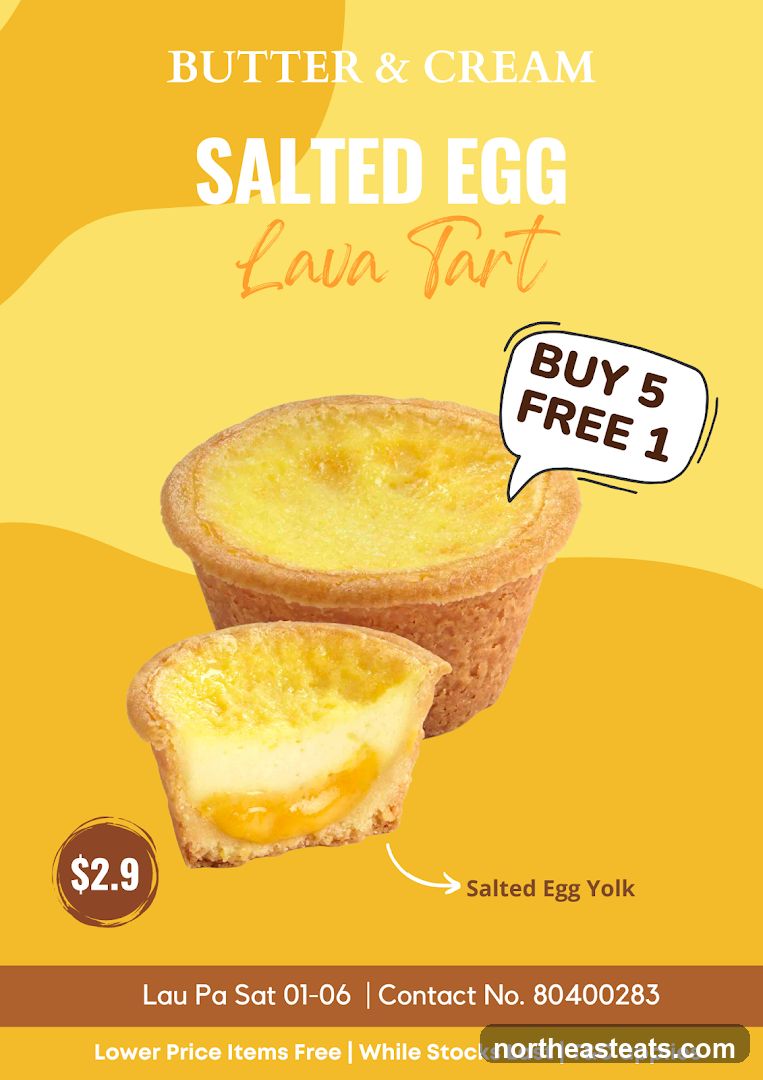 Salted Egg Lava Tart Promotion