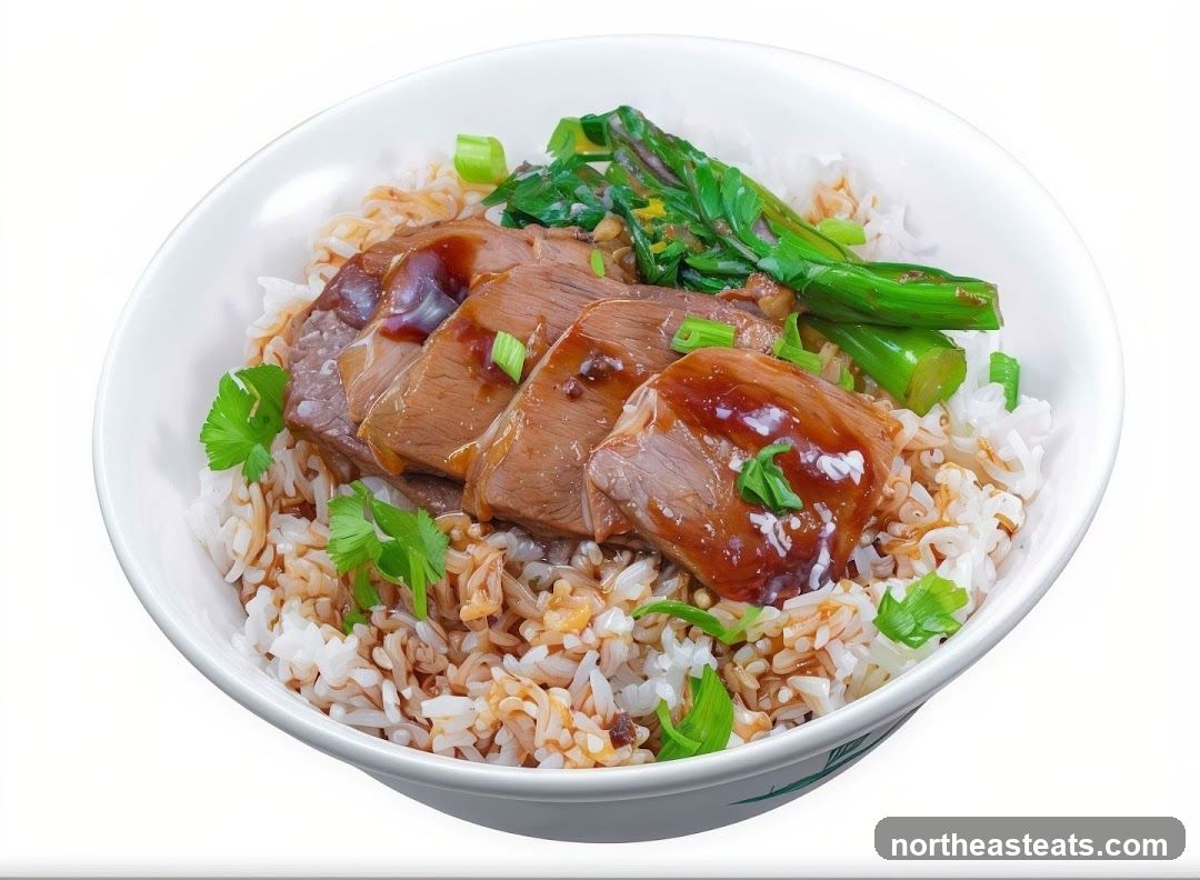 Sliced Meat and Rice Bowl
