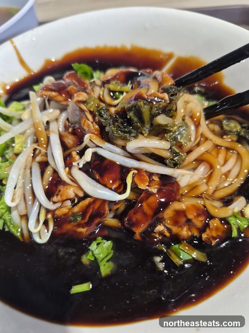 Noodles with Dark Sauce
