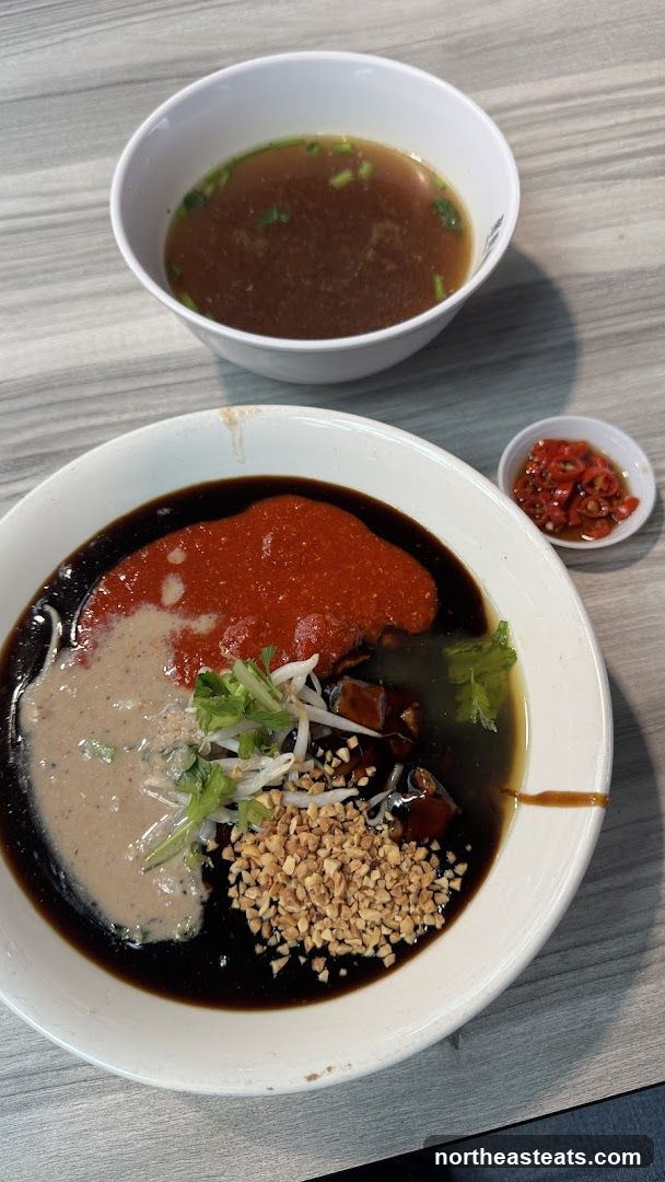 Noodles with Sauce and Soup