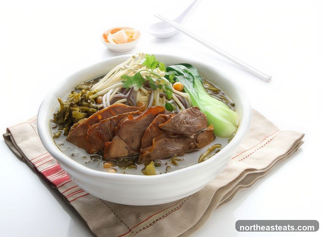 Noodle Soup with Sliced Meat