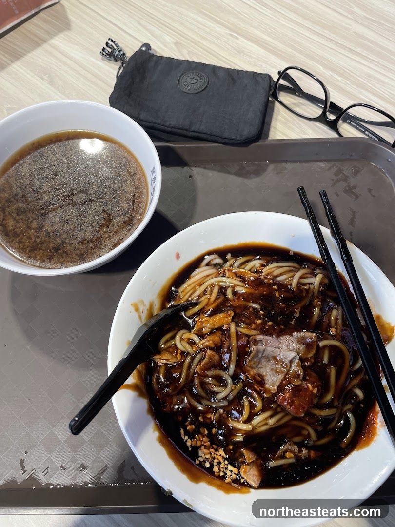 Noodles with Soup and Sides
