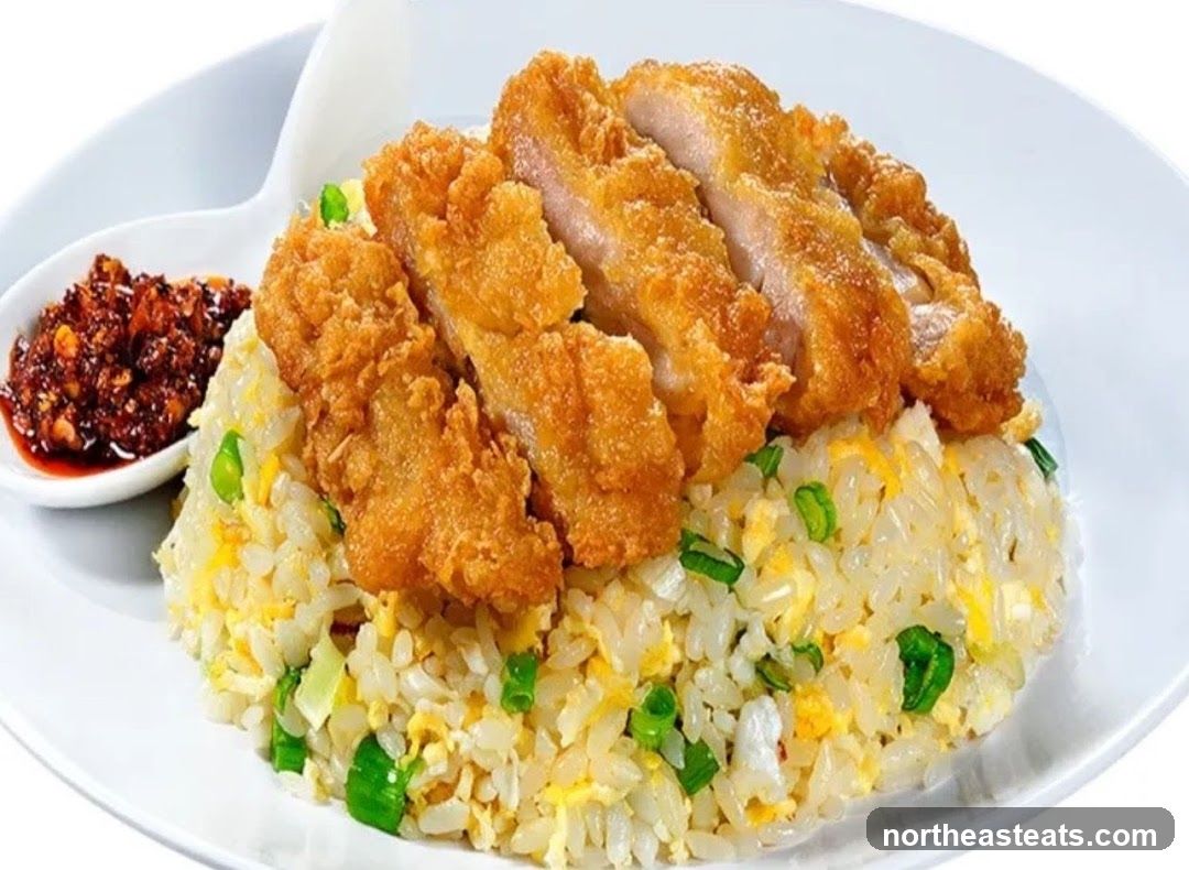 Fried Chicken with Fried Rice