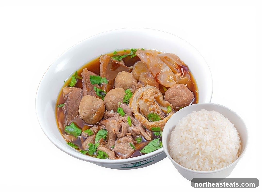 Beef Noodle Soup with Rice