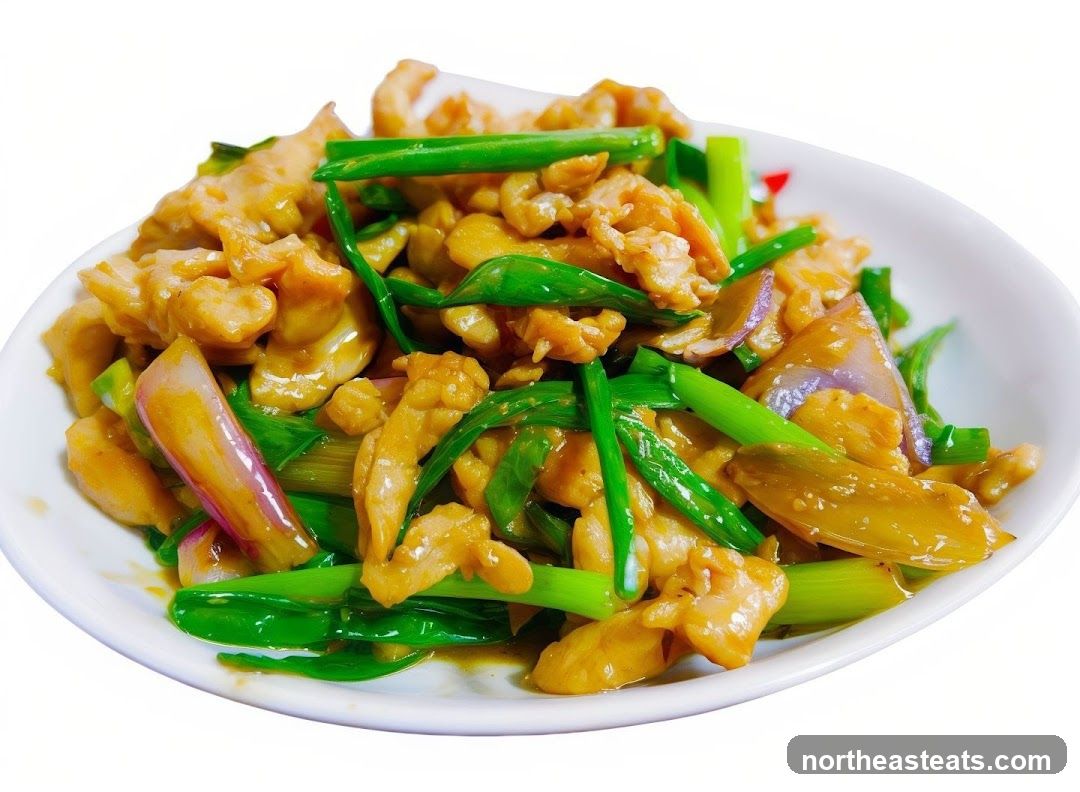 Stir-fried Chicken with Scallions