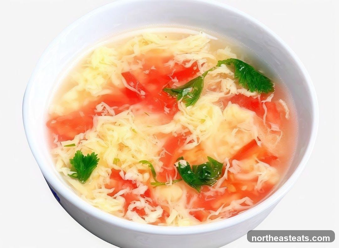 Tomato Egg Drop Soup